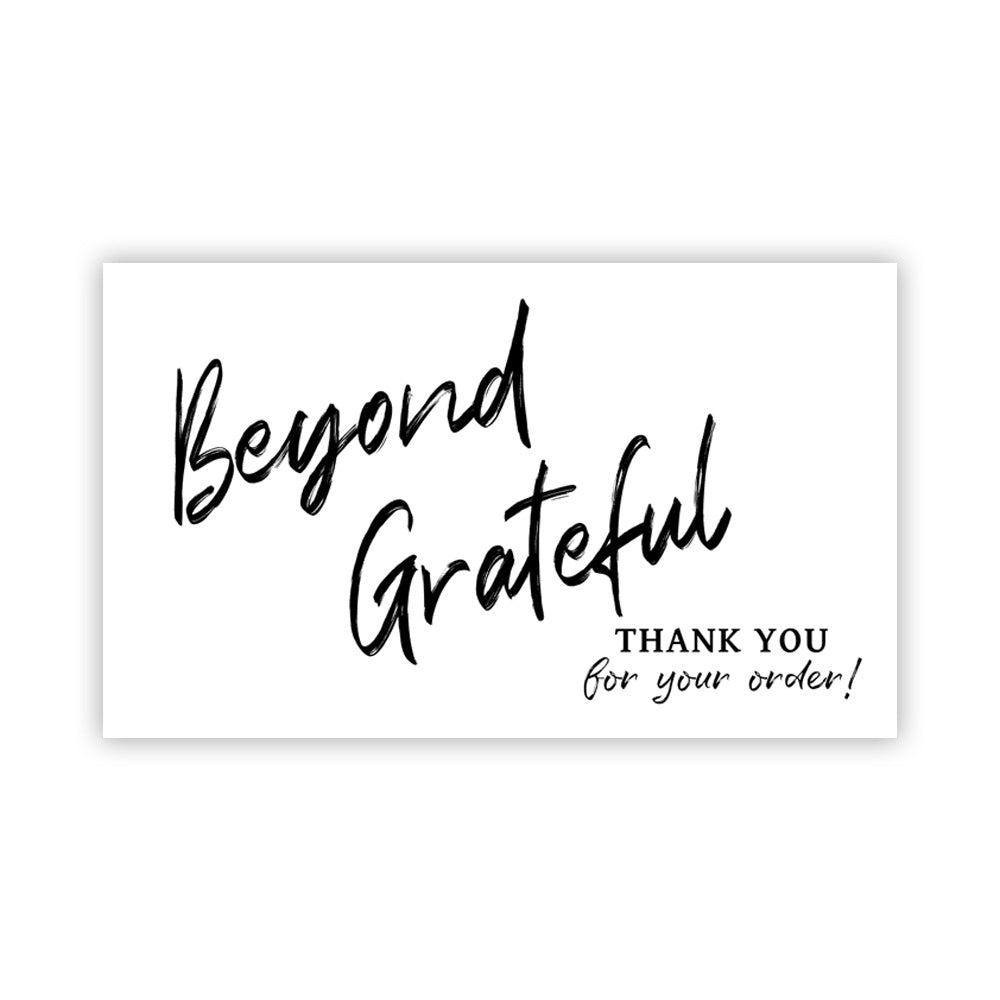 Thank You Card Coated Paper Card Thank You Gift Card Wrapping Card