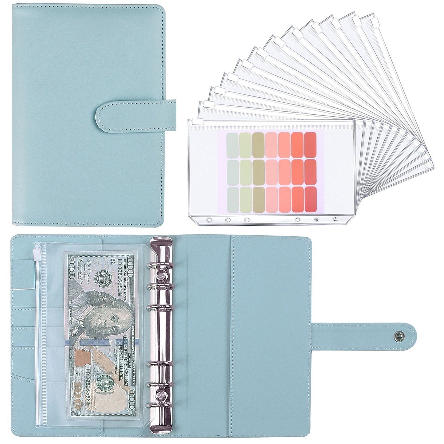 Binder Zipper Bag Macaroon Notebook