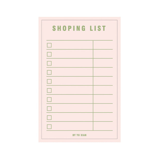 Daily Weekly Notepad Planner Tearable Message Memo Book