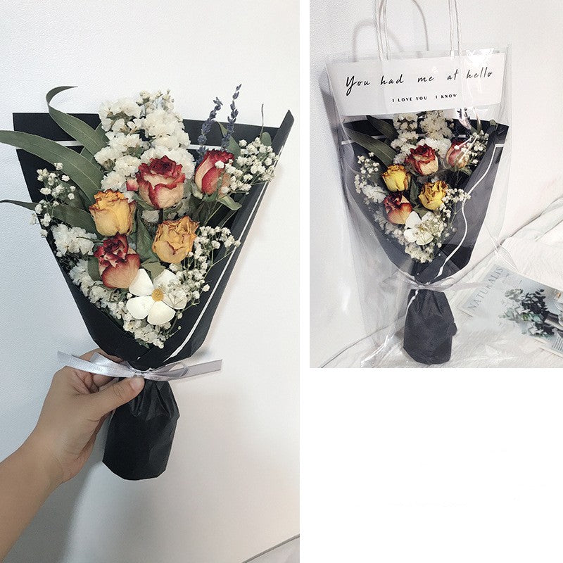 Net Red Bag Bouquet Activity With Hand Fireworks Bouquet Decoration Floral Arrangement