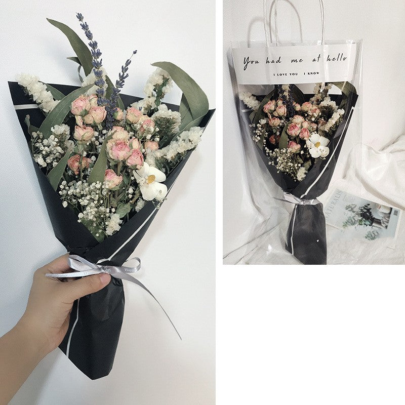 Net Red Bag Bouquet Activity With Hand Fireworks Bouquet Decoration Floral Arrangement