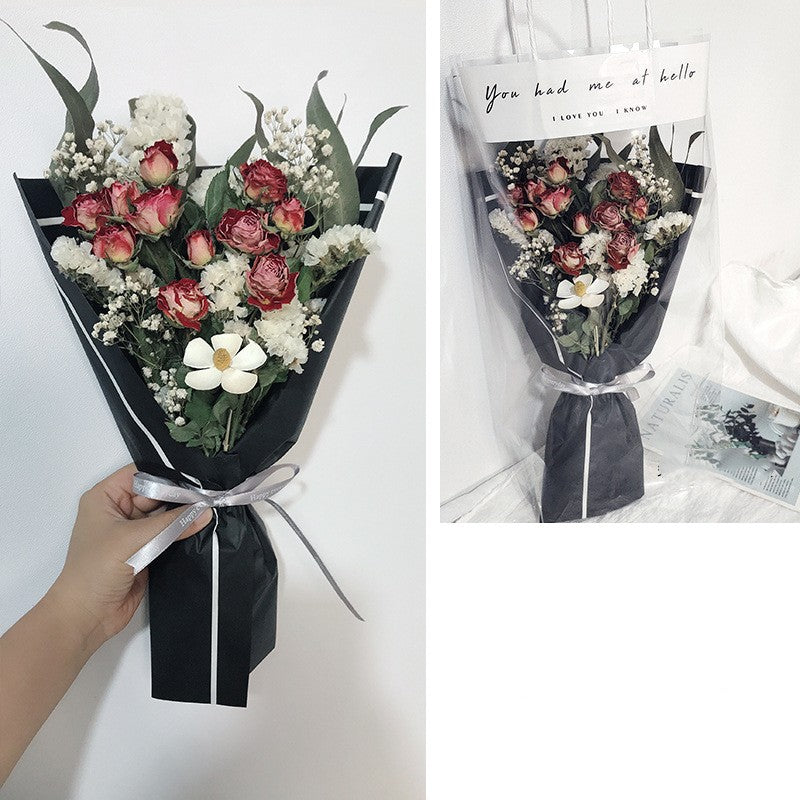 Net Red Bag Bouquet Activity With Hand Fireworks Bouquet Decoration Floral Arrangement