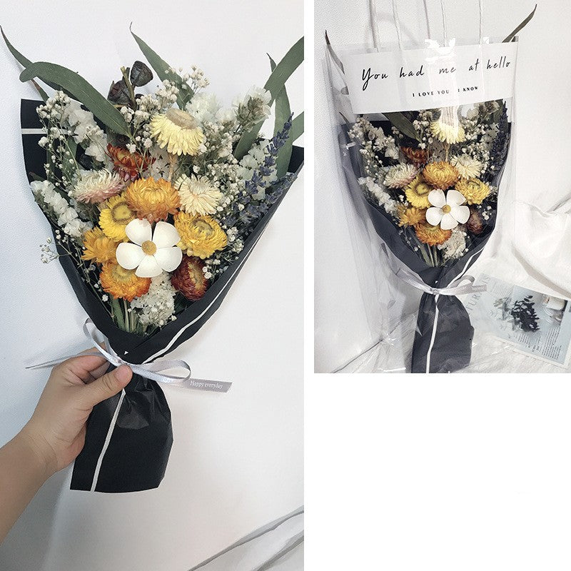 Net Red Bag Bouquet Activity With Hand Fireworks Bouquet Decoration Floral Arrangement