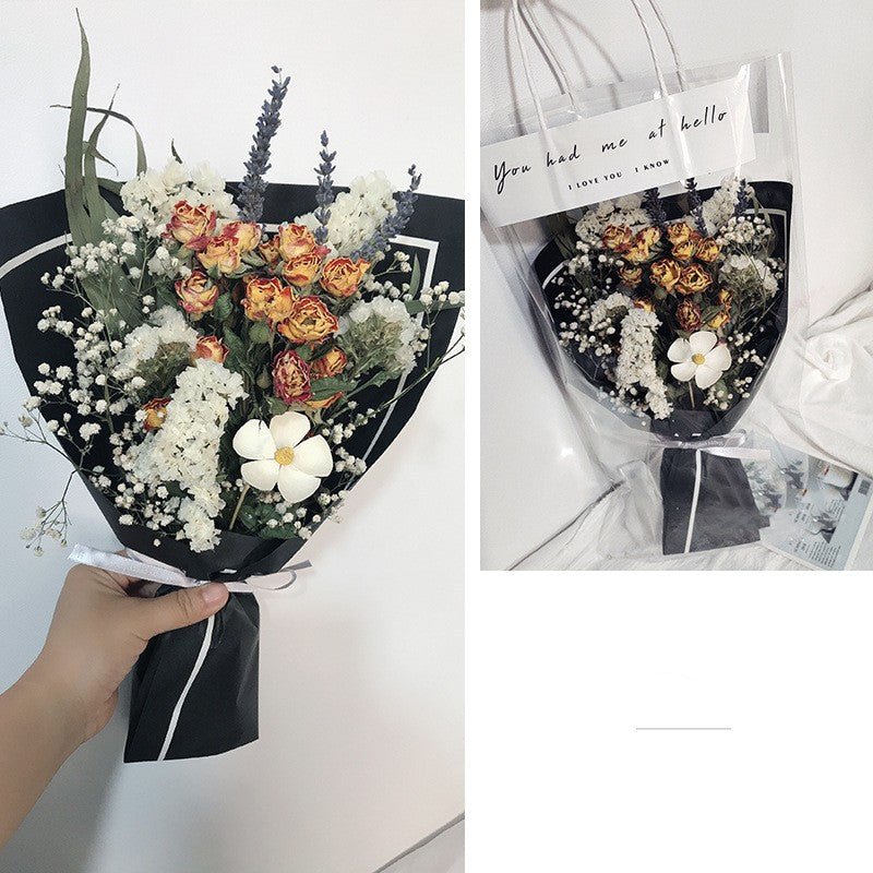 Net Red Bag Bouquet Activity With Hand Fireworks Bouquet Decoration Floral Arrangement