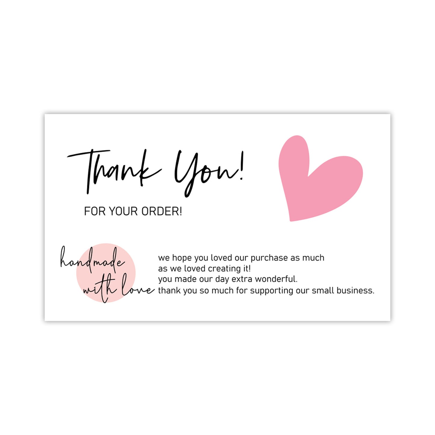 Thank You Card Coated Paper Card Thank You Gift Card Wrapping Card