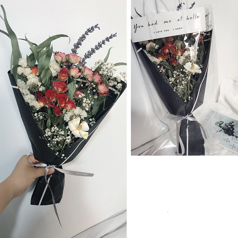 Net Red Bag Bouquet Activity With Hand Fireworks Bouquet Decoration Floral Arrangement