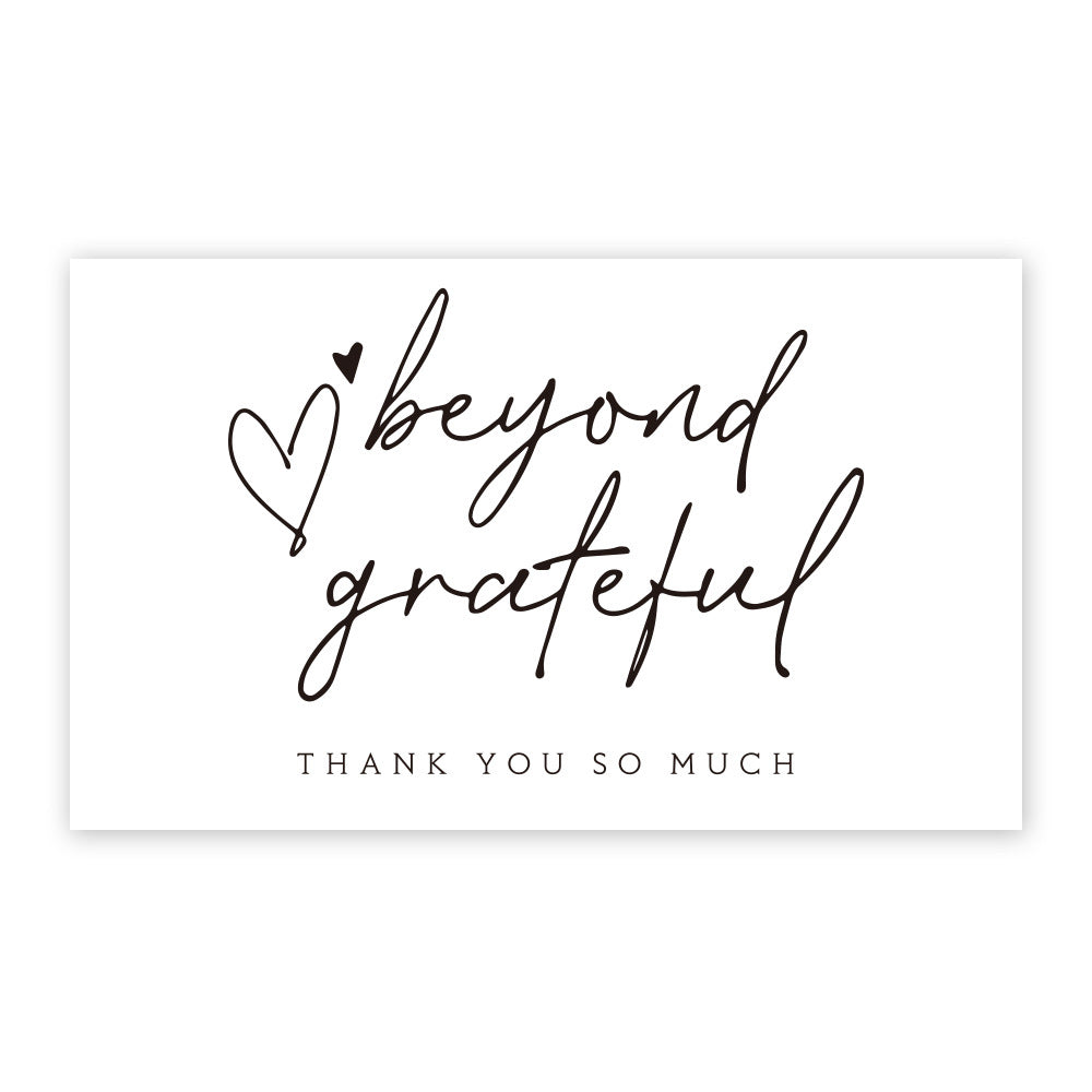 Thank You Card Coated Paper Card Thank You Gift Card Wrapping Card