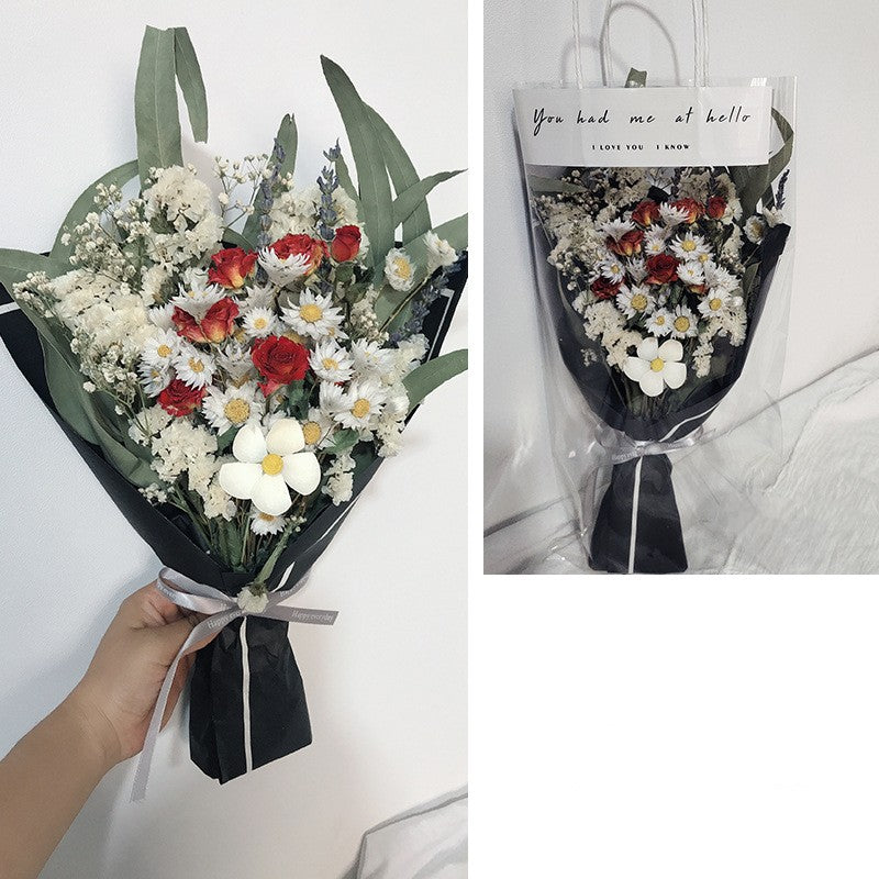 Net Red Bag Bouquet Activity With Hand Fireworks Bouquet Decoration Floral Arrangement