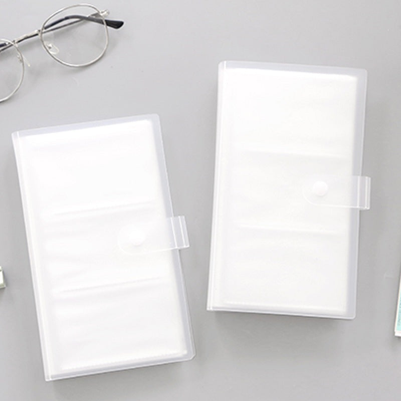 Simple Business Card Holder Portable Transparent Card Holder