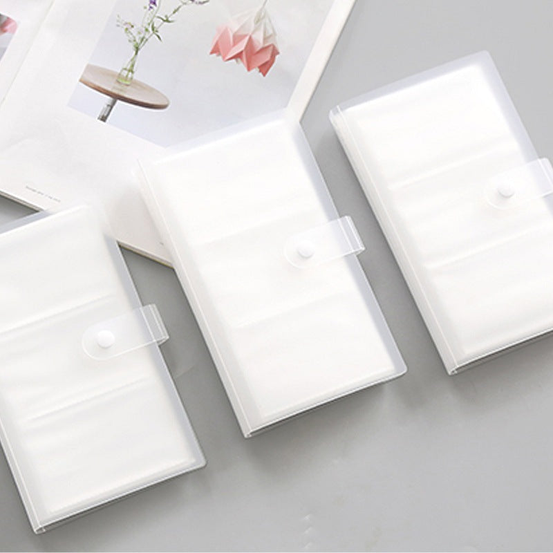 Simple Business Card Holder Portable Transparent Card Holder